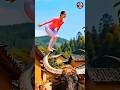 😱 Girl Balancing on Buffalo Horns | Crazy Circus Stunt 🔥 // #CircusStunt #CrazySkills #Unbelievable
