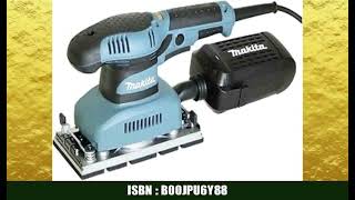 Makita Werkzeug GmbH BO3711J Schwingschleifer 190 W im Makpac, Schwarz, Blau, (L x B x H) 253 x