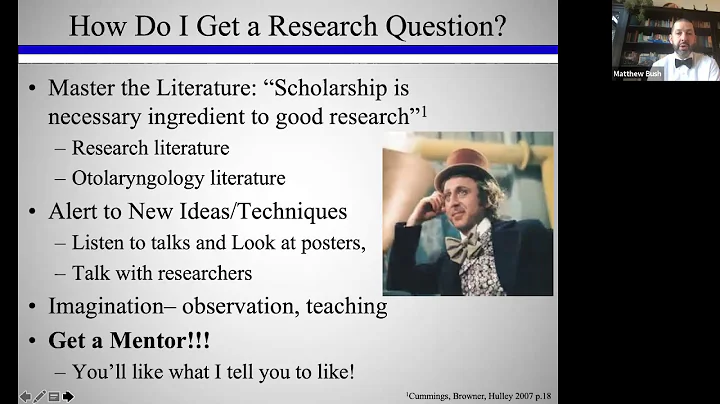 Research Design 101: An Otolaryngologist...  Intro...