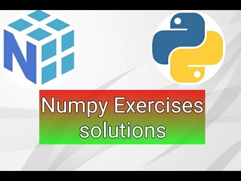 Numpy : exercise solution in hindi