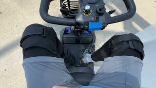 Getting out of the house with my mobility scooter ￼