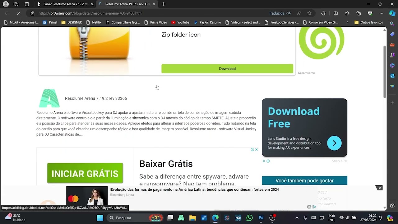 DOWNLOD E INSTALAÇÃO ARENA RESOLUME