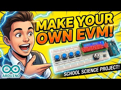 Build EVM Machine At Home | School Science Project | Voting Machine(EVM ...