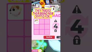 🔥👻They Traded Their CRYPTID for THAT!? WFL!?🔥 #adoptmeroblox #robloxadoptme #adoptme