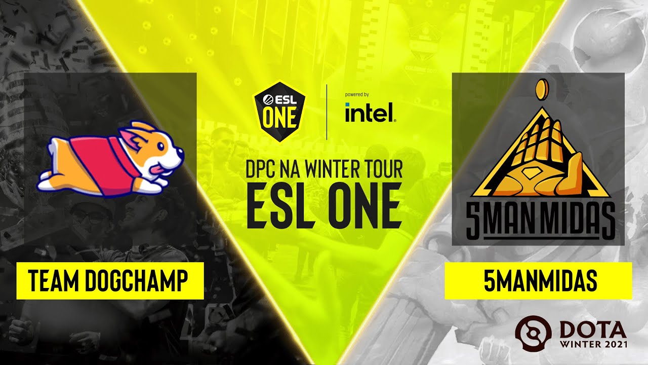Dota2 - Team DogChamp vs 5ManMidas - Game 1 - DPC NA Winter Tour - ESL One