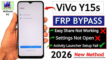 Vivo Y15s Frp Bypass Android 12 (Easy Share Not Working) New Update 2026 - Without PC