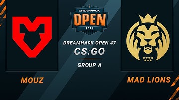 CS:GO - MAD Lions vs. MOUZ [Nuke] Map 2 - DreamHack Open 47 - Group A