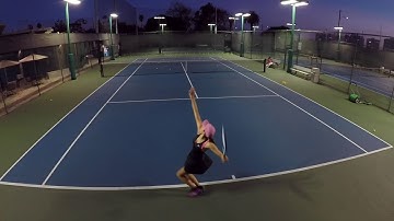 Lefty slice Serve