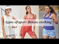 Types of sports fitness clothing with name  womens sportswear  trendy girl neha