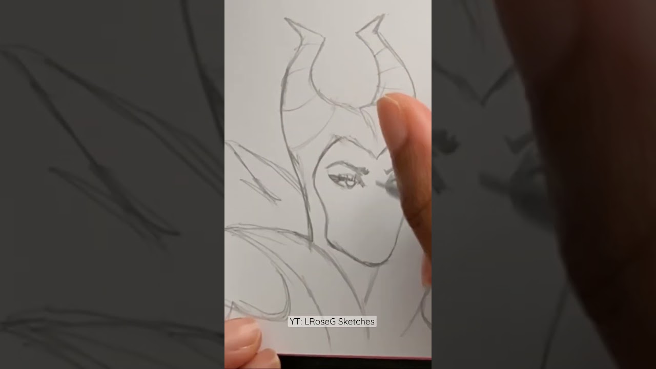 How i Draw Maleficent : Timelapse ✨ 