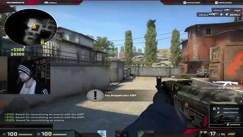 chrisJ INSANE 1V5 with ninja defuse