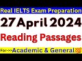 27 APRIL 2024 🔴 IELTS READING PASSAGES 🔴 IELTS READING PREDICTION 🔴 The ULTIMATE GUIDE