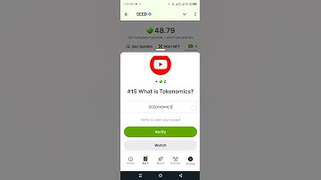 15 What is Tokenomics? Seed code #seeds #code #ytshorts #crypto