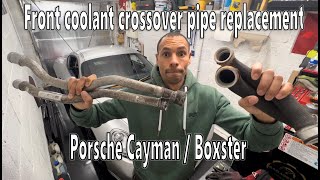 How to change your Porsche coolant pipes Cayman Boxster 997 crossover front coolant hose DIY at home