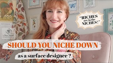 Niche down as a textile designer and artist - riches are in the niches?..