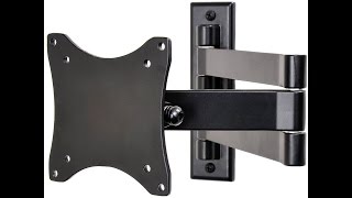Full-Motion TV Wall Mount (Max 99lbs, 37 – 70 inch) 309051BK - Full-Motion Dual-Arm TV Wall Mount: 37