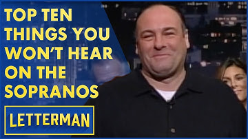 Tien dingen die nog nooit eerder in "The Sopranos" zijn gezegd | Letterman