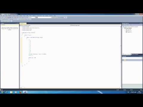 C# Tutorial: Array's, While loop and Random Int32's
