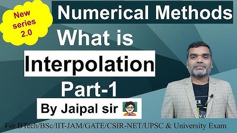 Numerical Methods || Concept of Interpolation