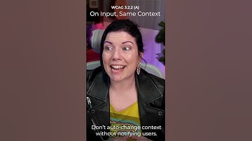 WCAG 3.2.2 On Input