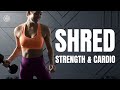  super shred  strength  cardio workout dumbbells only