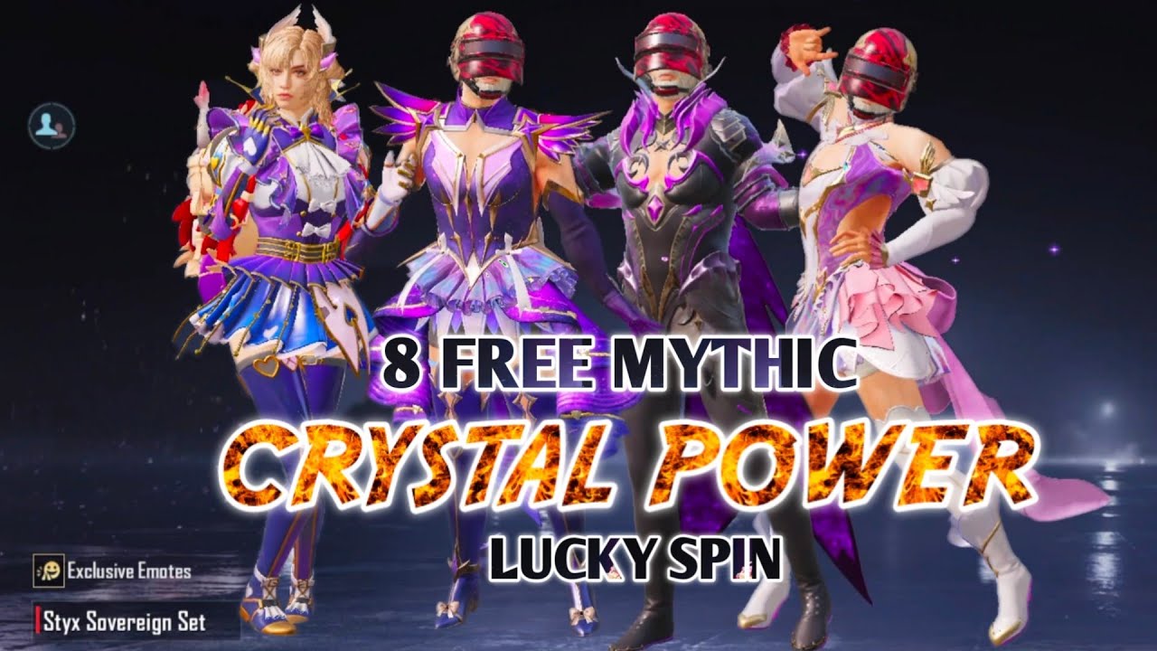 OMG😱 8 MYTHIC CRYSTAL POWER LUCKY SPIN BGMI/PUBG | FUKREY GAMING 