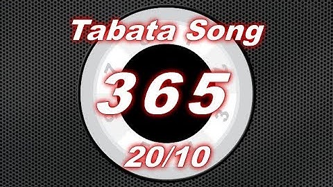 Tabata Song - 365 / 20-10 Split | Workout timer: 8 Rounds With Vocal Cues /
