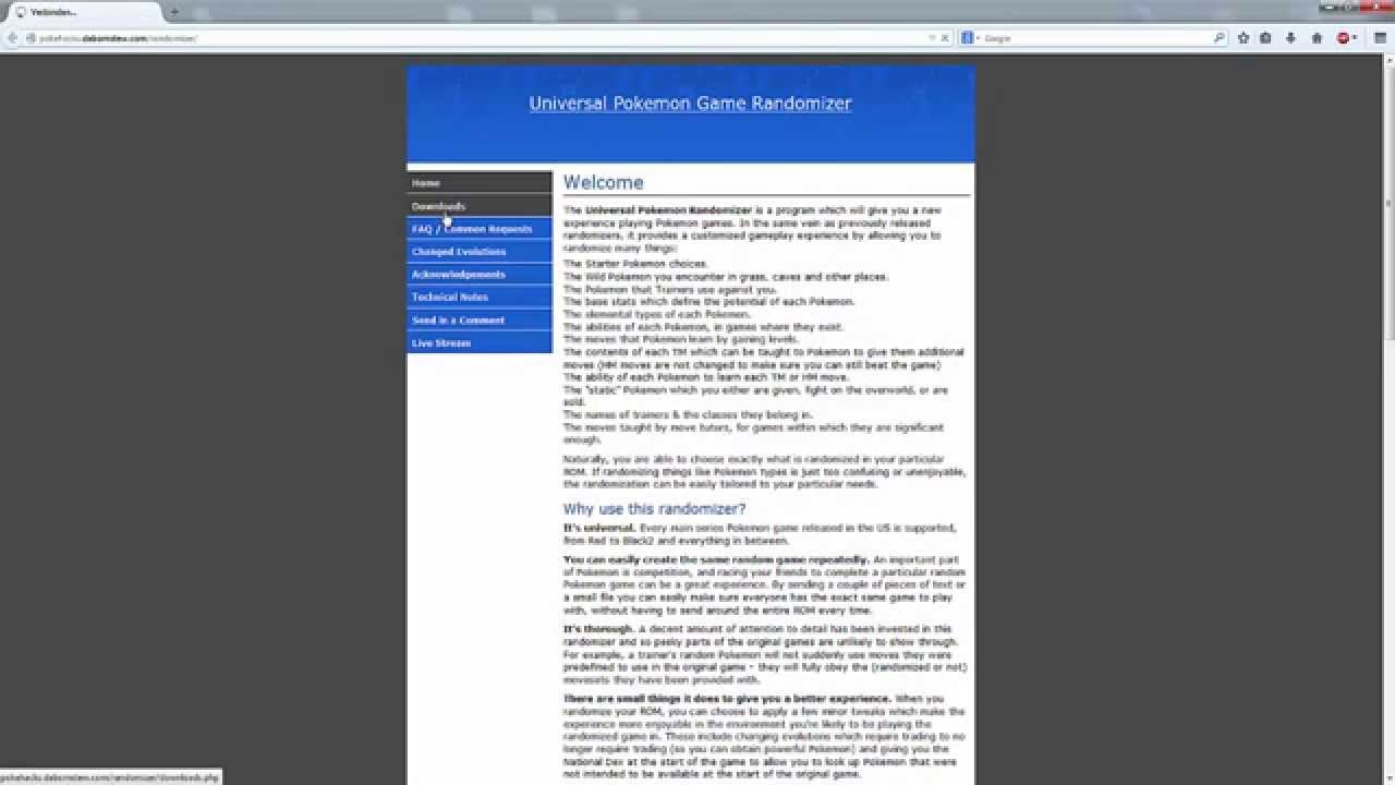 Universal Pokemon Game Randomizer