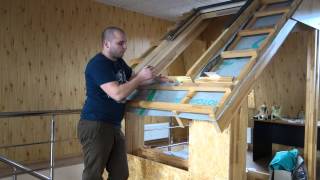 видео: монтаж мансардного окна Fakro (Факро) 2015 картинка: монтаж мансардного окна Fakro (Факро) 2015