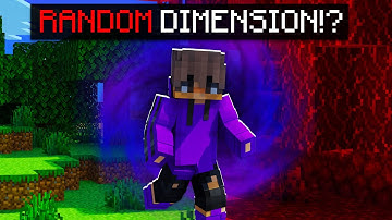 Minecraft, But I Get TELEPORTED to RANDOM DIMENSIONS Every 3 Mins!