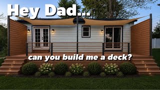 Returning to the Happy Cottage.  Let’s build a deck.