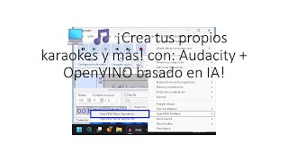 💻 🎵 ¡Crea tus propios karaokes y más! con: Audacity + OpenVINO basado en IA!
somos tecnoconocimiento accesible
Blog y canal de YouTube especializado en tiflotecnología, programas y tutoriales. aquí escucharás una especie de narrador, es el lector de pantalla, nuestros ojos de cara al Pc o Smartphone, sé tolerante si no tienes problemas de visión 🙏
Muy pero muy atentos. Hoy Libardo Nova nos trae un complemento para #Audacity basado en inteligencia artificial llamado: ¡#OpenVINO, que puede crear pistas #karaoke y mucho más!
Pero, ¿Qué es OpenVINO?
! El #plugin OpenVINO para Audacity, desarrollado por #Intel, aprovecha el poder de la #inteligencia_artificial para brindarte una experiencia de edición sin precedentes.
Edición inteligente con #IA
Este plugin, disponible para sistemas operativos de #64 bits, te ofrece una gama de funciones potenciadas por IA que te permitirán optimizar tus grabaciones y darles un toque profesional. Entre sus principales características encontramos:
1.
#Separación de #Música:
• Permite separar una pista mono o estéreo en diferentes componentes (stems) como batería, bajo, voces y otros instrumentos. Este proceso utiliza el modelo Demucs v4 de Meta para realizar la separación
2.
Supresión de Ruido:
• Elimina el ruido de fondo de una muestra de audio utilizando modelos como DeepFilter2 y DeepFilter3, los cuales son más rápidos y producen resultados de mayor calidad en comparación con modelos anteriores
3.
Generación y Continuación de Música:
• Utiliza el modelo MusicGen de Meta para generar fragmentos de música o continuar una pieza musical existente. Esta función es especialmente útil para creadores que buscan generar ideas musicales nuevas o extender sus composiciones actuales
4.
#Transcripción con #Whisper:
• Transcribe y traduce selecciones de audio hablado o vocal utilizando el modelo Whisper, que puede manejar distintos tamaños de modelo (pequeño, mediano y grande) según las necesidades del usuario
Un plugin para todos los creadores
El plugin OpenVINO para Audacity es ideal para una amplia variedad de usuarios, desde principiantes hasta profesionales experimentados. Ya sea que estés editando podcasts, grabando música o simplemente experimentando con el sonido, este plugin te proporcionará las herramientas que necesitas para crear resultados impresionantes.
Lleva tu edición de audio al futuro
Con la integración de la IA en la edición de audio, el plugin OpenVINO para Audacity marca un antes y un después. Descarga este plugin gratuito y descubre un mundo de posibilidades para mejorar tus creaciones sonoras.
Si te gusta este contenido: 🤚 compártelo en: Facebook, Twitter, Google+.
Suscríbete al canal y danos Like, así nos apoyas 👌
Nos puedes seguir en Twitter:⬇️
@TecnoConoAccesi https://twitter.com/TecnoConoAccesi
@peter_reina87 https://twitter.com/peter_reina87
O escríbenos a:👇
tecnoconocimientoaccesible@gmail.com
A continuación el link al contenido, que lo disfruten! ⏬
https://tecnoconocimientoaccesible.blogspot.com/2024/07/crea-tus-propios-karaokes-y-mas-con.html 💻 🎵 ¡Crea tus propios karaokes y más! con: Audacity + OpenVINO basado en IA!