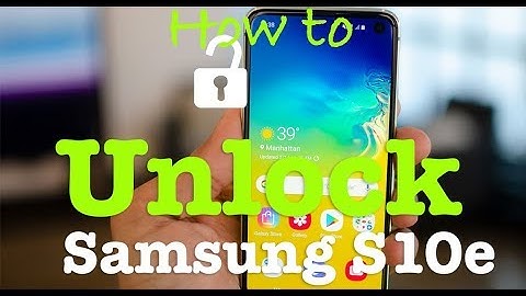 How to unlock Samsung Galaxy S10e with codes