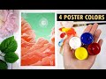 Easy Poster Color Painting for Beginners | How to Paint Clouds | Tagalog Philippines