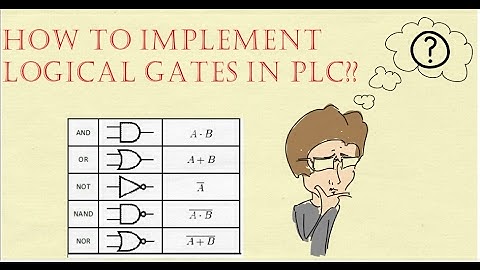 How to implement logic gates in PLC ? #Tuturial no 3.