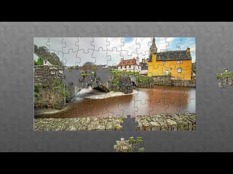 Jigsaw puzzle  River in city #25 