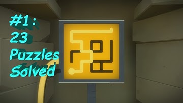 The Witness Walkthrough Part 1 (PS4) - First 23 Puzzle Panels Solved So Far