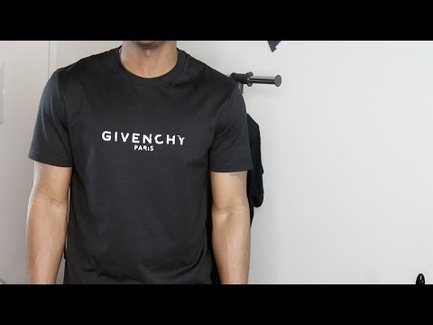 givenchy black logo t shirt