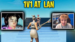 PETERBOT Shows Crazy Mechanics At Fortnite LAN And Proves He Is Not A Cheater VS Rezon Ay.