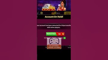 Teen Patti Gold Account on hold #accountonhold #idblock  #chipstransfer #teenpattigold #tpg