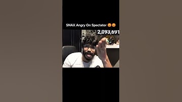 Snax Angry On PMWC Spectator. #shorts