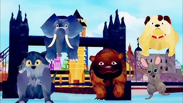 ANIMALS IN THE CLOCK+RANDOM COLOR EFFECTS+REVERSE||HICKORY-DICKORY DOCK