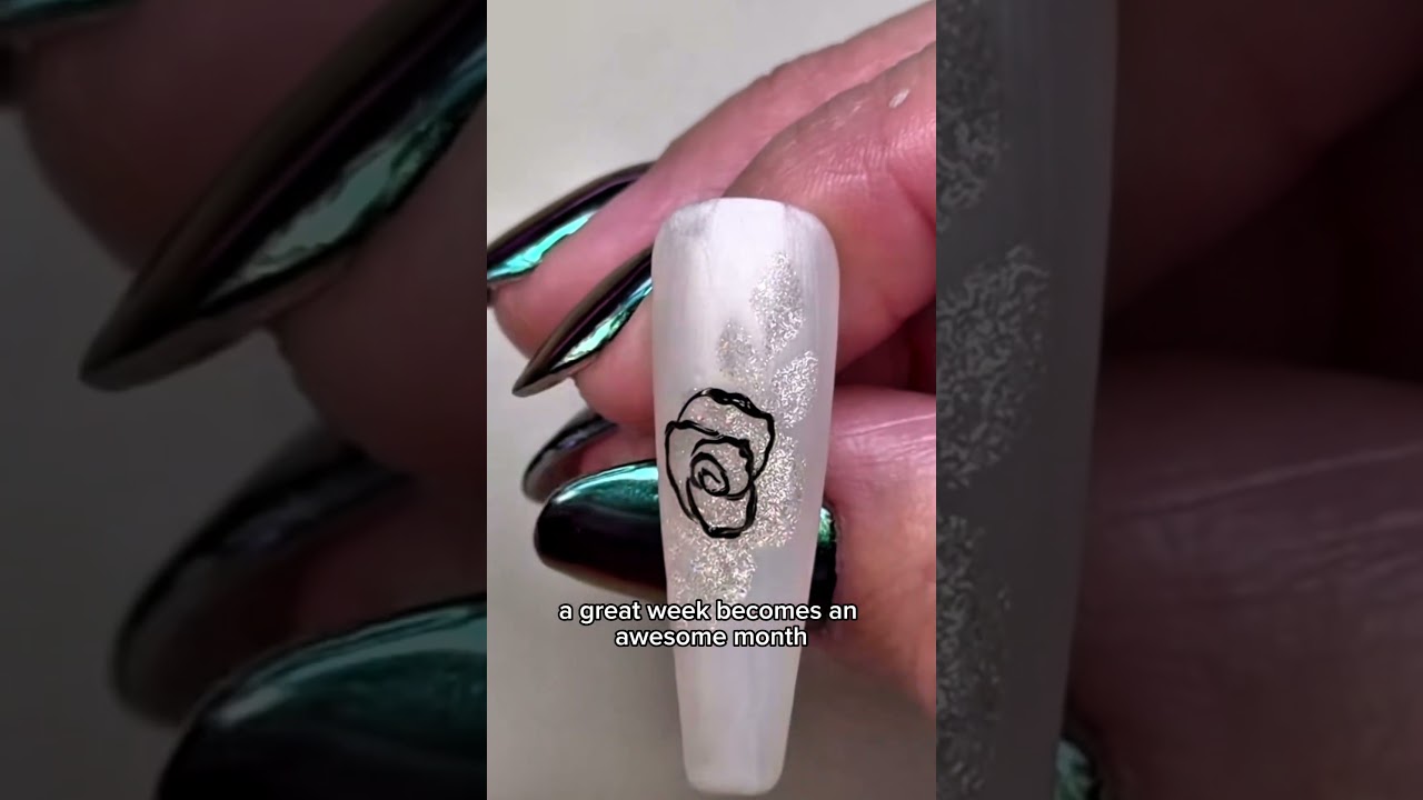 Великолепный и простой дизайн ногтей с разноцветными розами 🌹 | Обязательно посмотрите | ASMR