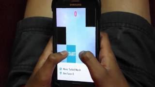 Piano Tiles 2: Turkish March play in Smart phone with two thumbs screenshot 1
