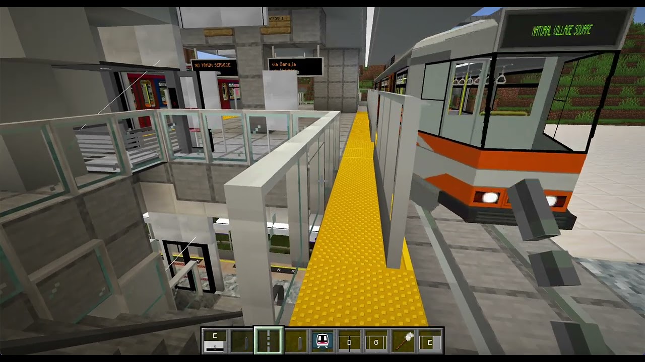 Minecraft: от станции метро Nongsa до станции LRT Weliger