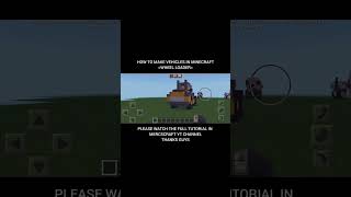 How to Make Wheel Loader #minecraft #minecrafttutorial #minecraftshorts