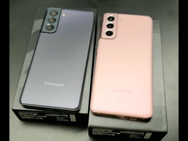 Samsung Galaxy S21 5G Phantom Gray and Phantom Pink Unboxing - YouTube