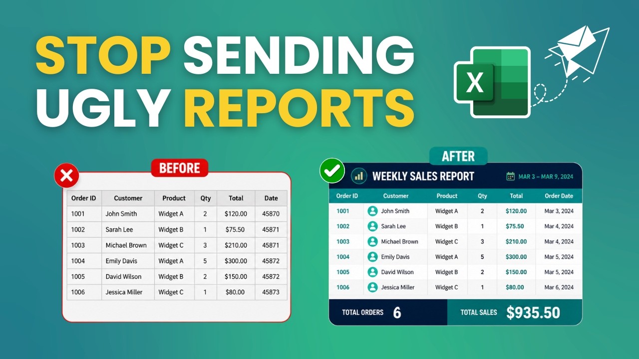 How to email a weekly sales report from Excel with Power Automate