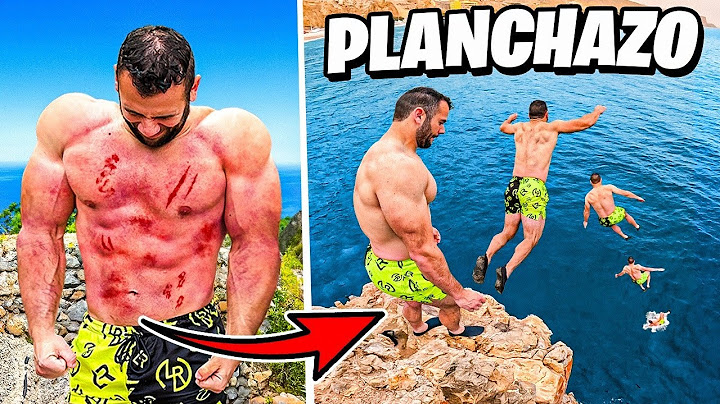 PLANCHAZO EXTREMO de un CULTURISTA saltando al agua...