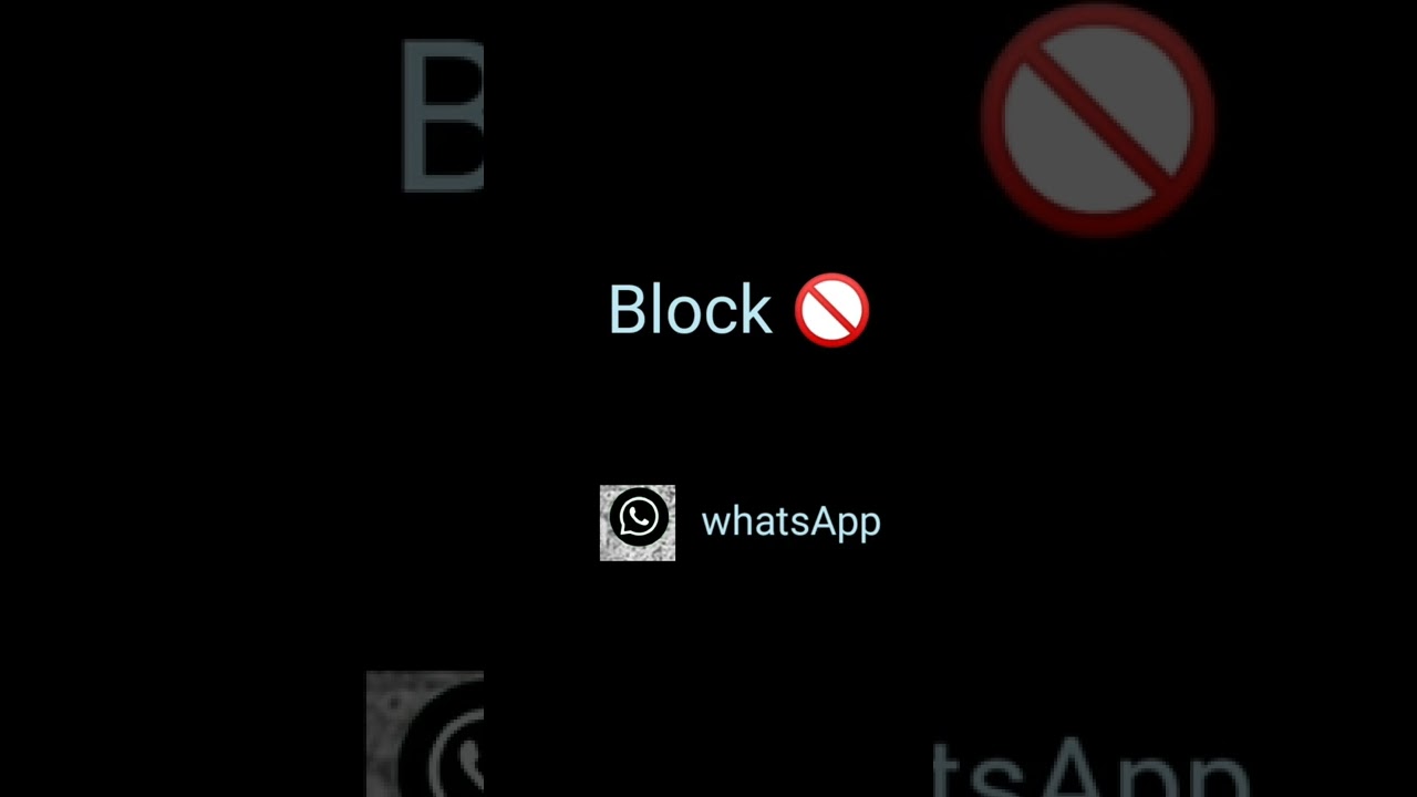 BLock status video WhatsApp  